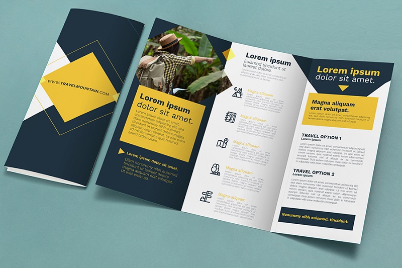 Mẫu thiết kế brochure đẹp của công ty GOLDEN BOX