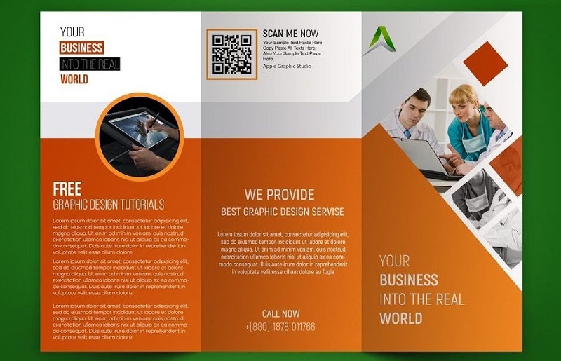 Mẫu thiết kế brochure đẹp của công ty GOLDEN BOX